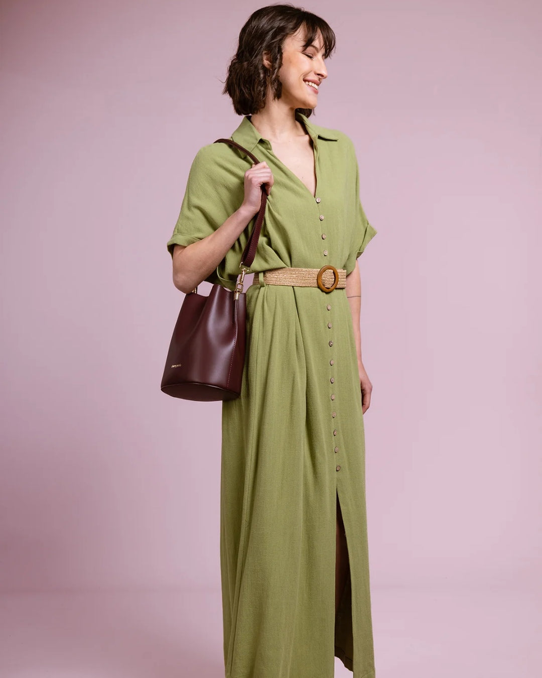 Bolso Cubo Nita BBCP002 Cherry Paris