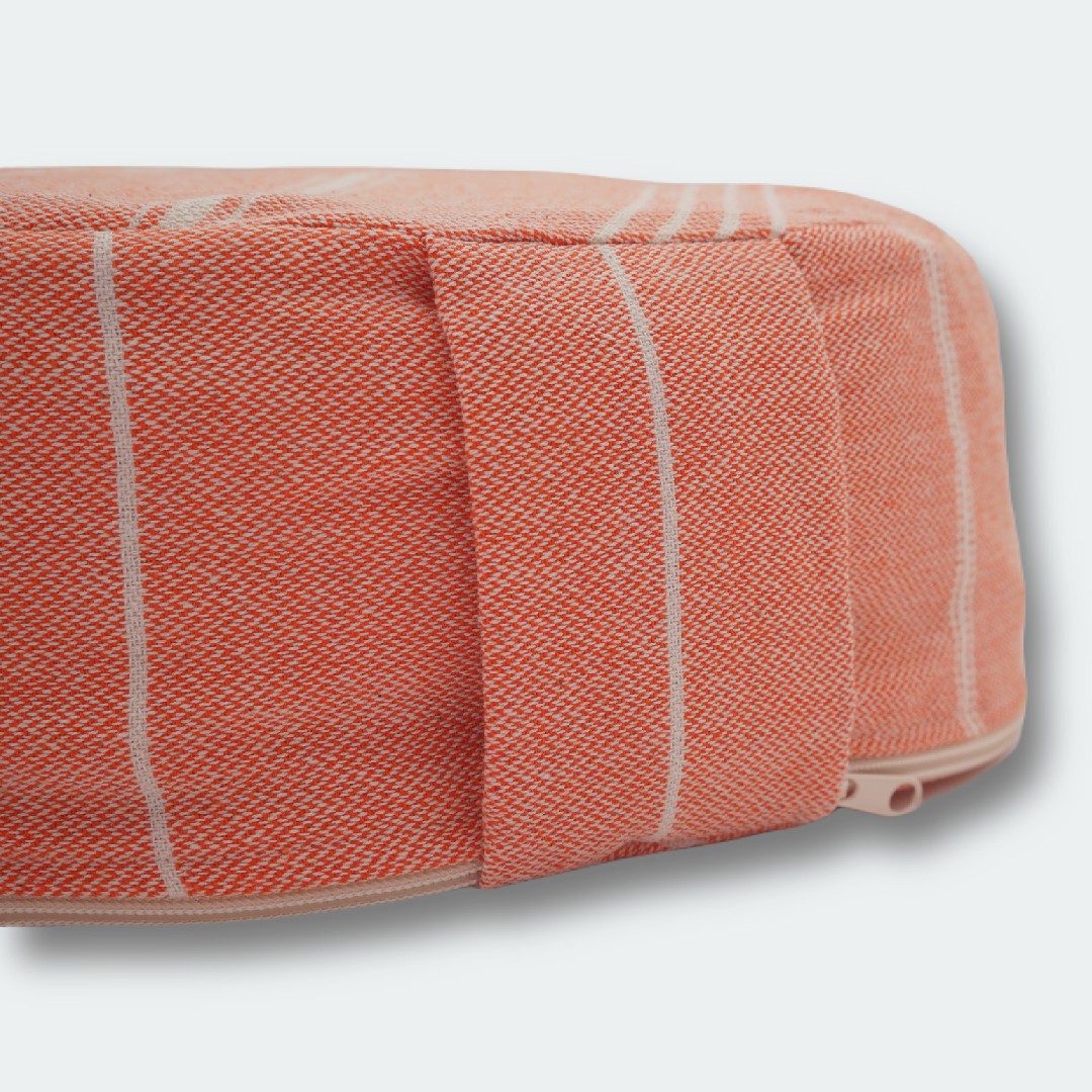 Mysia Handmade Zafu Yoga / Meditation Cushion, zafu product photo back zipper