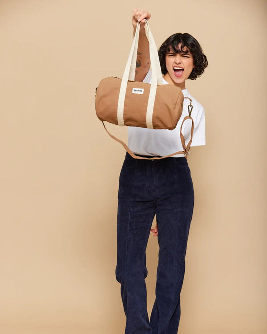 Bolso Duffel Mini Simon Canela DBHB001 Hindbag