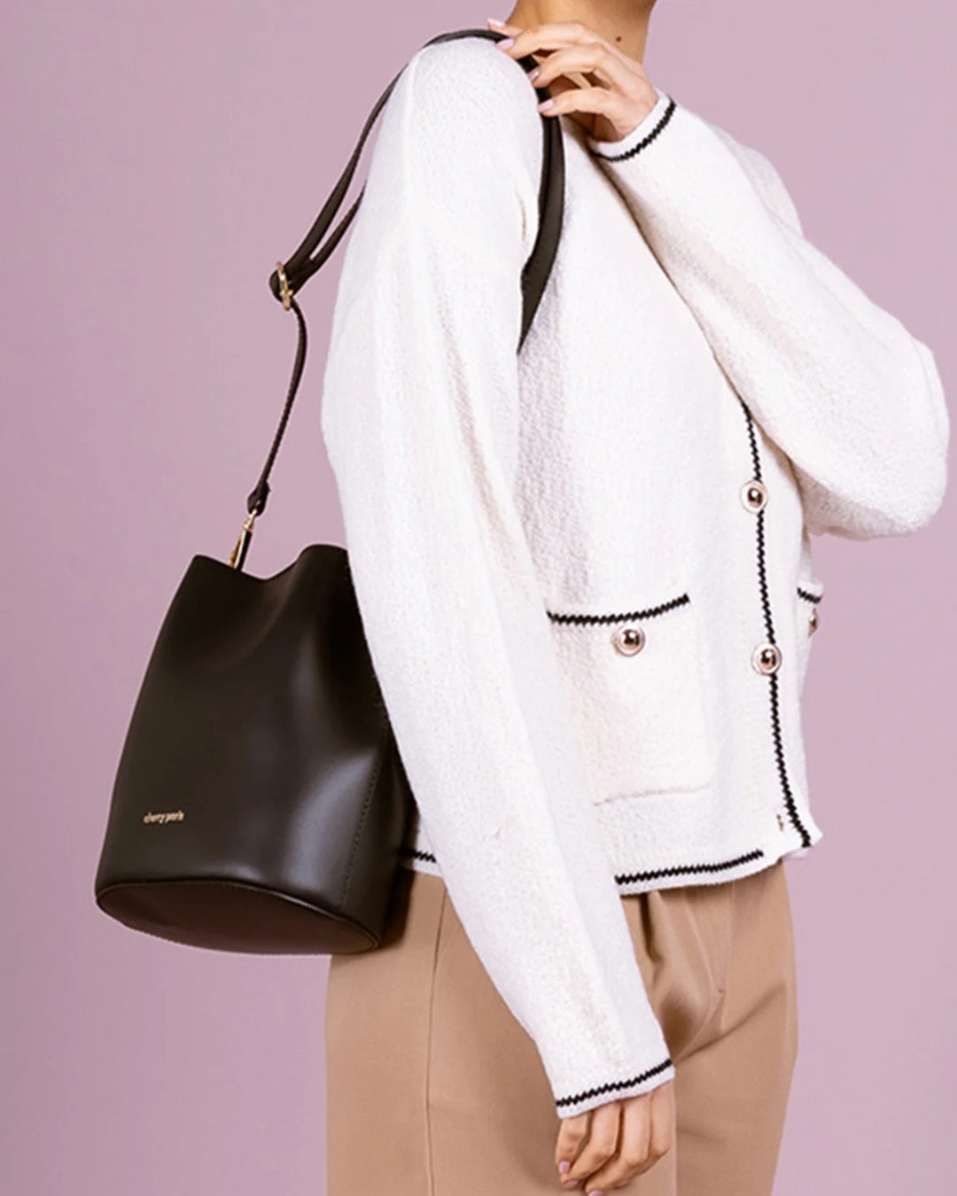 Nita Bucket Bag BBCP003 Cherry Paris