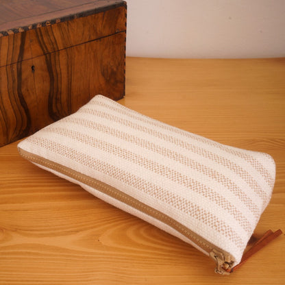 Patara Handwoven Cotton Makeup/Pouch Bag, clutch cosmetic bag laid with decor box