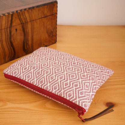 Aeolia Handwoven Makeup Bag, clutch cosmetic bag laid with decor box