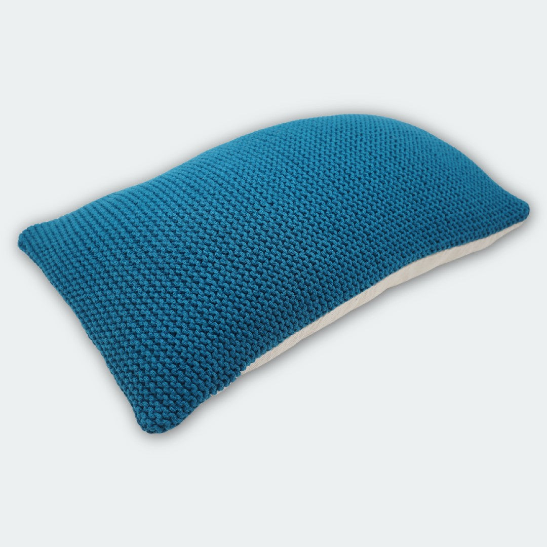 Calynda Handknitted Cushion Cover Set, cushion cover product photo small turquoise pillow 