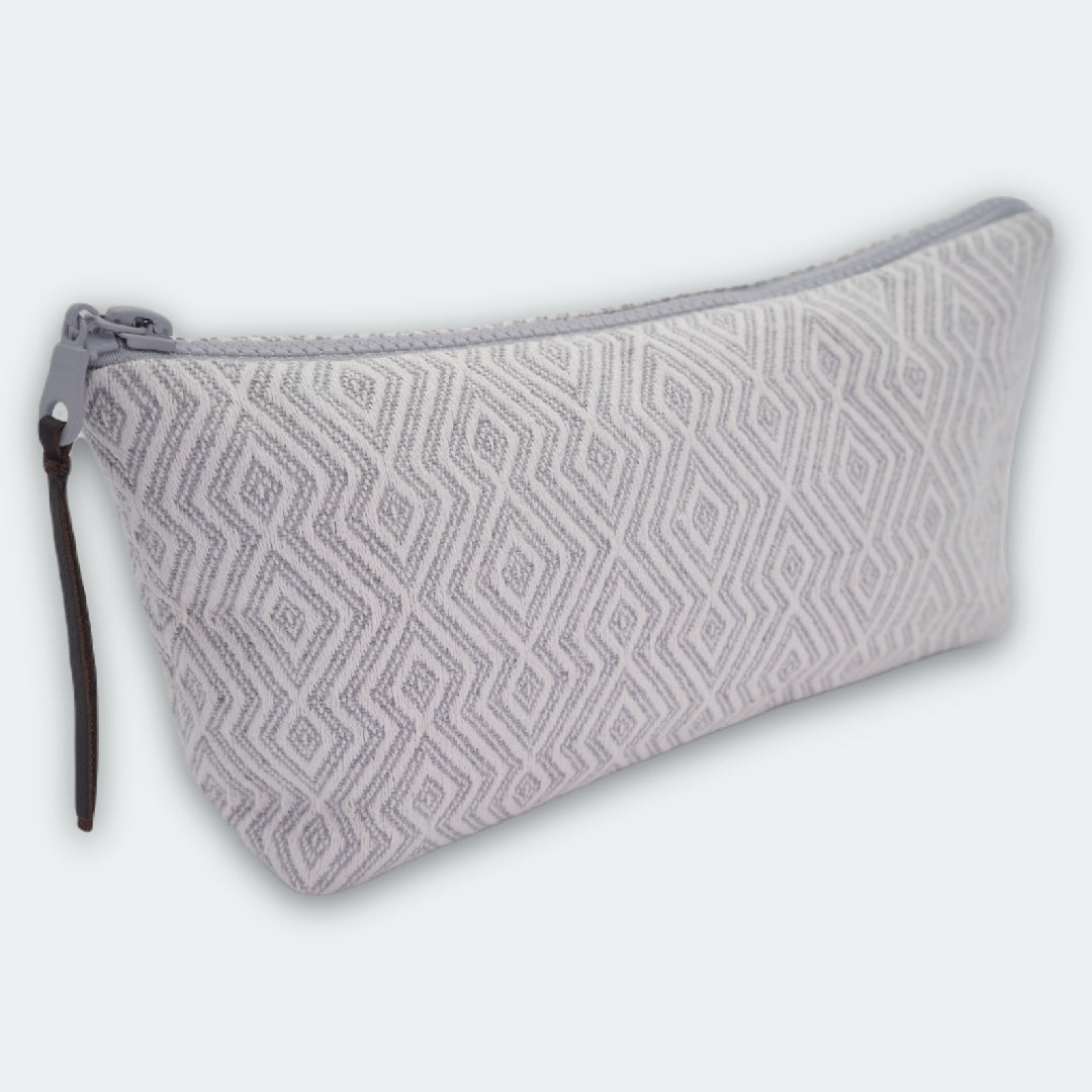 Tyana Handwoven Makeup/Pouch Bag, clutch cosmetic bag angled