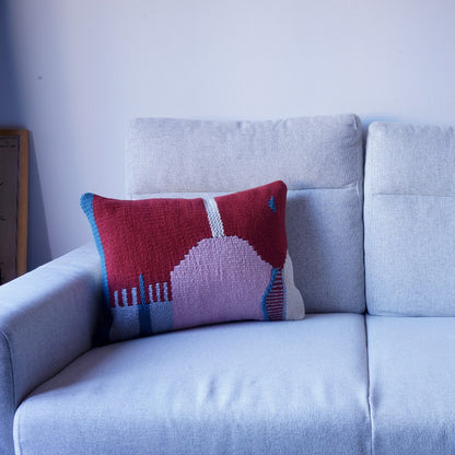 Lukka Handwoven Cotton Cushion Cover, cushion cover product photo on sofa