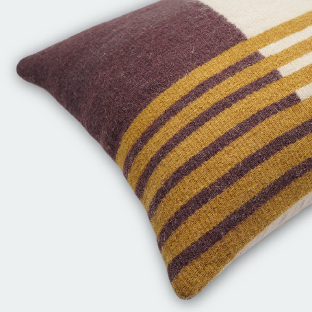 Cyme Handwoven Cushion Cover, cushion cover product photo closeup pattern